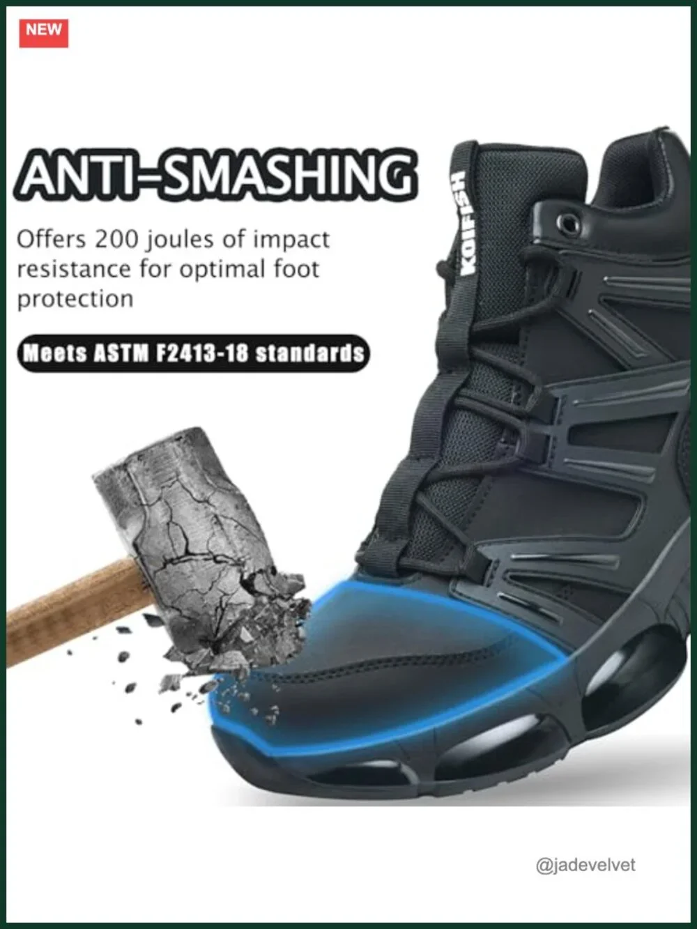 Steel Toe Work Boots Waterproof Lightweight Industrial Construction Safety Shoes